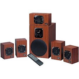 დინამიკი Genius SW-HF5.1, 125W, Bluetooth, 3.5mm, Speaker, Brown